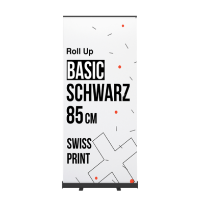 Rollup Basic Schwarz 85 cm