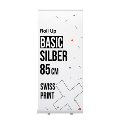 Rollup Basic Silber 85 cm