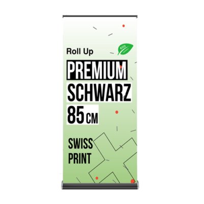 Rollup Premium Schwarz 85 cm