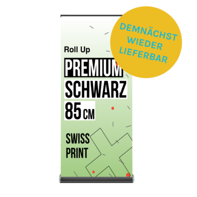 Premium Rollup 85 x 200 cm schwarz