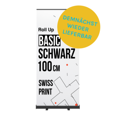 Basic Rollup 100 x 200 cm schwarz